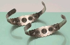 Lot 10 Pieces 1940s FRED HARVEY Turquoise & Silver Bracelets Earrings Ring WWII - Additional view 10