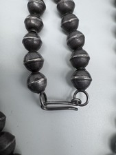 NATIVE AMERICAN NAVAJO TURQUOISE & STERLING VINTAGE SQUASH BLOSSOM FRED HARVEY - Additional view 6