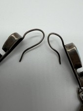 NATIVE AMERICAN NAVAJO TURQUOISE & STERLING FRED HARVEY ERA EARRINGS BEAUTIES!! - Additional view 6