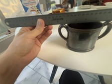 Vintage Fred Harvey Silverplate Two Handle Cup 12oz G.M. Co EP