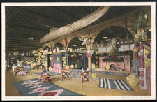 1907 Fred Harvey Indian Bldg. Interior Albuquerque NM Vintage Detroit Postcard