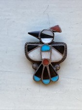 Native American Thunderbird Key Fob Copper VTG Fred Harvey Era w Inlay Bird Part - Additional view 5