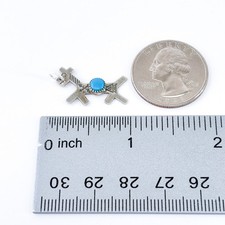 Sterling Silver 925 | Fred Harvey Era Bell Trading Post Turquoise Dog Charm - Additional view 5