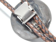 VINTAGE NAVAJO INDIAN FRED HARVEY STERLING SILVER BOLO - MINT GIFT ! - Additional view 3