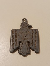 Vintage Thunderbird Pendant Keychain Fob Fred Harvey Era Native American Style - Additional view 1