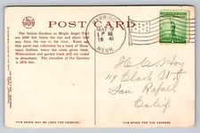 Fred Harvey Phostint Postcard Indian Gardens Bright Angel Trail Grand Canyon AZ - Additional view 1