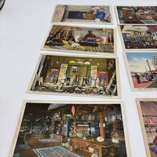 Lot Of 8 Vintage 1930s Unused Fred Harvey Navajo Indian New Mexico Postcards - Additional view 1