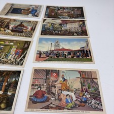 Lot Of 8 Vintage 1930s Unused Fred Harvey Navajo Indian New Mexico Postcards - Additional view 2