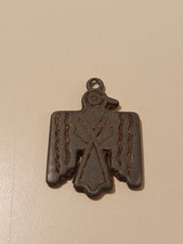Vintage Thunderbird Pendant Keychain Fob Fred Harvey Era Native American Style - Additional view 2