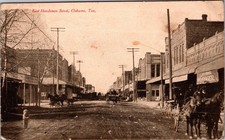 PC4120 TX Texas Cleburne Henderson Street Fred Harvey Johnson County Postcard
