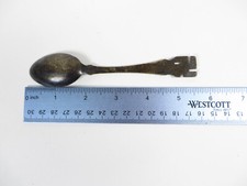 Antique Whirling Log Fred Harvey Era Navajo Sterling Silver Souvenir Spoon - Additional view 2