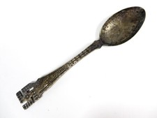 Antique Whirling Log Fred Harvey Era Navajo Sterling Silver Souvenir Spoon - Additional view 3