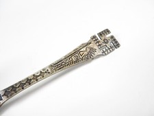 Antique Whirling Log Fred Harvey Era Navajo Sterling Silver Souvenir Spoon - Additional view 6