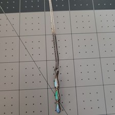 Vintage Fred Harvey Sterling Silver Necklace Native American 18