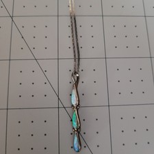 Vintage Fred Harvey Sterling Silver Necklace Native American 18