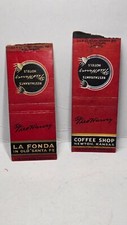 Vintage Matchbook Cover -2 x Fred Harvey Southwestern Hotels Restaurant LA FONDA - Additional view 1