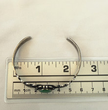 VINTAGE 30s FRED HARVEY THUNDERBIRD STERLING SILVER TURQUOISE BRACELET NAVAJO - Additional view 13