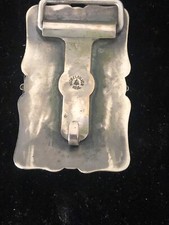 Vintage Bell Trading Post  Nickel Silver & Turquoise SW Belt Buckle Fred Harvey - Additional view 3
