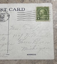 1935 FRED HARVEY RAILROAD POSTCARD CANYON DIABLE ARIZONA 1935 POSTMARK - Additional view 3