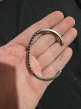 Fred Harvery Era Beaded Bracelet Sterling. - Additional view 1