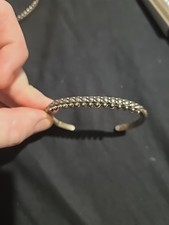 Fred Harvery Era Beaded Bracelet Sterling.