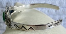 Vintage Fred Harvey Era Sterling Small Baby Child’s Size Navajo Cuff Bracelet - Additional view 3