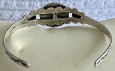Vintage Fred Harvey Era Sterling Small Baby Child’s Size Navajo Cuff Bracelet - Additional view 4