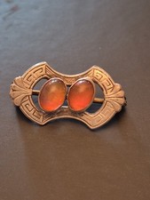 Vintage Fred Harvey Era Sterling Silver Dragons Breath Brooch - 878396