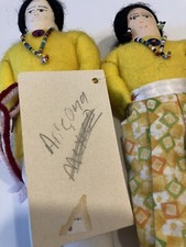 Fred Harvey Trading Co.Handmade Navajo Doll w/ Certificate of Authenticity -Pair - Additional view 3