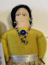 Fred Harvey Trading Co.Handmade Navajo Doll w/ Certificate of Authenticity -Pair - Additional view 5