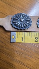 Antique 1920's FRED HARVEY ERA Navajo Hand Made Silver Concho Belt With HEARTS - Additional view 17