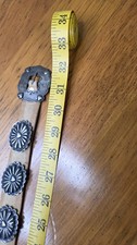 Antique 1920's FRED HARVEY ERA Navajo Hand Made Silver Concho Belt With HEARTS - Additional view 19