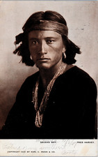 1906 Navaho Boy Fred Harvey Karl E Moon & Co undivided back Postcard