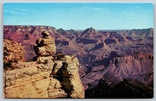 Vintage Grand Canyon 'Duck-on-the-Rock' Postcard by Fred Harvey AA165