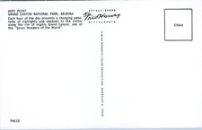 Hopi Point Grand Canyon National Park Postcard Mike Roberts Fred Harvey  - Additional view 2