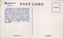 Liberty Memorial, Kansas City, Missouri - Linen Fred Harvey Postcard - Additional view 1