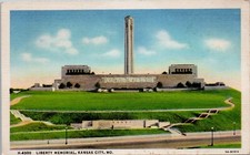 Liberty Memorial, Kansas City, Missouri - Linen Fred Harvey Postcard - Additional view 2
