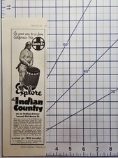 Santa Fe Explore the Indian Country Drummer Fred Harvey La Fonda Print Ad 1940 - Additional view 1