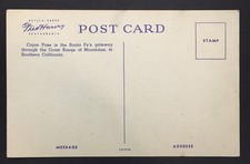 Fred Harvey Postcard Santa Fe Streamliner Cajon Pass CA California Train RR - Additional view 1