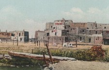 Pueblo Taos NE Santa Fe New Mexico NM Fred Harvey Postcard - Additional view 3