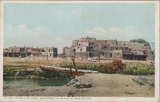 Pueblo Taos NE Santa Fe New Mexico NM Fred Harvey Postcard