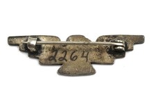 FRED HARVEY ERA VINTAGE NAVAJO THUNDERBIRD STERLING SILVER HANDMADE BROOCH PIN - Additional view 2