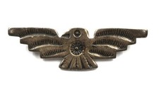 FRED HARVEY ERA VINTAGE NAVAJO THUNDERBIRD STERLING SILVER HANDMADE BROOCH PIN