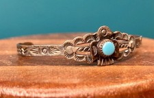 Sterling Silver Frank Harvey Trading Post Native American Bracelet Child - Additional view 3