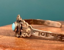 Sterling Silver Frank Harvey Trading Post Native American Bracelet Child - Additional view 6