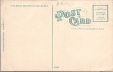 Bird's Eye View Kingman Arizona AZ Fred Harvey Railroad Town Train Cars Postcard - Additional view 1