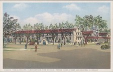 Alvarado Hotel Albuquerque New Mexico NM Fred Harvey Spanish Revival Postcard
