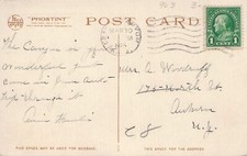 Powell Monument South Rim Grand Canyon First to Run River Fred Harvey Postcard - Additional view 2