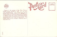 Fred Harvey Postcard Pueblo of Laguna, New Mexico H-2476 - Additional view 1