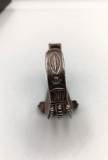 Vintage Fred Harvey Era Navajo Sterling Silver Turquoise Cuff Bracelet 32.24g - Additional view 2